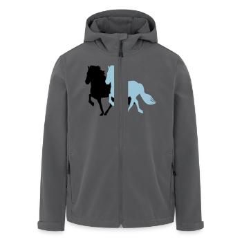2 Tölter - Recycelte Männer Softshell-Jacke von Stanley/Stella - Anthrazit - Vorne - AI Model Male 185 light (185cm)