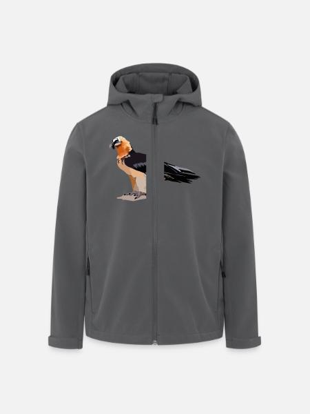 Bartgeier - Recycelte Männer Softshell-Jacke von Stanley/Stella - Anthrazit