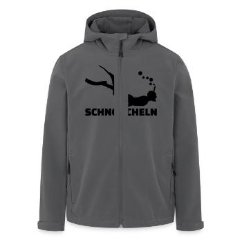 Schnorcheln - Recycelte Männer Softshell-Jacke von Stanley/Stella - Anthrazit - Vorne - AI Model Male 185 light (185cm)