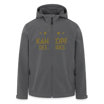 Kahl Glatzkopf Kahlkopf Kahler Glatze Haar Haarig - Recycelte Männer Softshell-Jacke von Stanley/Stella - Anthrazit - Vorne - AI Model Male 185 light (185cm)
