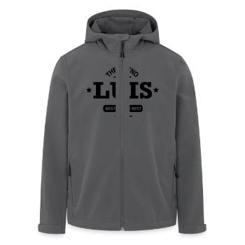 luis - Recycelte Männer Softshell-Jacke von Stanley/Stella - Anthrazit - Vorne - AI Model Male 185 light (185cm)