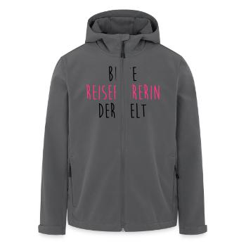 Reiseführer Reiseführerin Führer Tourismus Tourist - Recycelte Männer Softshell-Jacke von Stanley/Stella - Anthrazit - Vorne - AI Model Male 185 light (185cm)
