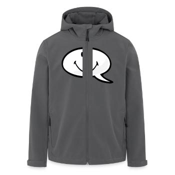 Smiley Speech Bubble - Recycelte Männer Softshell-Jacke von Stanley/Stella - Anthrazit - Vorne - AI Model Male 185 light (185cm)