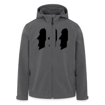 moais_02 - Recycelte Männer Softshell-Jacke von Stanley/Stella - Anthrazit - Vorne - AI Model Male 185 light (185cm)