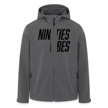 Nineties Vibes - Recycelte Männer Softshell-Jacke von Stanley/Stella - Anthrazit - Vorne - AI Model Male 185 light (185cm)
