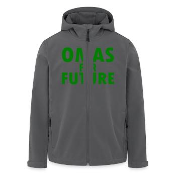 Omas for future - Recycelte Männer Softshell-Jacke von Stanley/Stella - Anthrazit - Vorne - AI Model Male 185 light (185cm)
