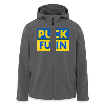 Puck futin - Recycelte Männer Softshell-Jacke von Stanley/Stella - Anthrazit - Vorne - AI Model Male 185 light (185cm)