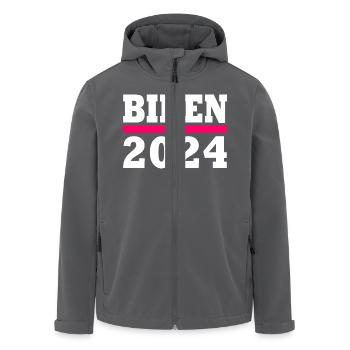 Joe biden 2024 - Recycelte Männer Softshell-Jacke von Stanley/Stella - Anthrazit - Vorne - AI Model Male 185 light (185cm)