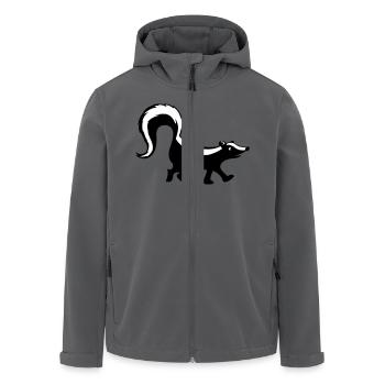 Stinktier - Recycelte Männer Softshell-Jacke von Stanley/Stella - Anthrazit - Vorne - AI Model Male 185 light (185cm)