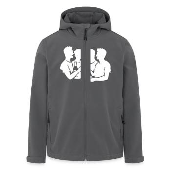 Studenten Party - Recycelte Männer Softshell-Jacke von Stanley/Stella - Anthrazit - Vorne - AI Model Male 185 light (185cm)