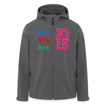Happy New Year 2025 - Recycelte Männer Softshell-Jacke von Stanley/Stella - Anthrazit - Vorne - AI Model Male 185 light (185cm)