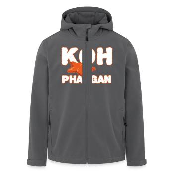 Koh Phangan - Recycelte Männer Softshell-Jacke von Stanley/Stella - Anthrazit - Vorne - AI Model Male 185 light (185cm)