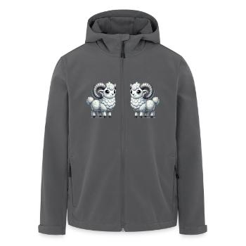 widder cartoon love - Recycelte Männer Softshell-Jacke von Stanley/Stella - Anthrazit - Vorne - AI Model Male 185 light (185cm)