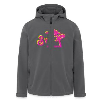 Sylt - Recycelte Männer Softshell-Jacke von Stanley/Stella - Anthrazit - Vorne - AI Model Male 185 light (185cm)