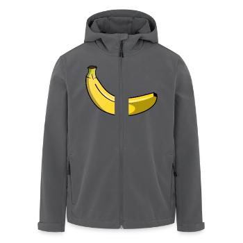 Banane - Recycelte Männer Softshell-Jacke von Stanley/Stella - Anthrazit - Vorne - AI Model Male 185 light (185cm)