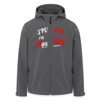 T-Shirt Ich kann kein Aquapony haben - Recycelte Männer Softshell-Jacke von Stanley/Stella - Anthrazit - Vorne - AI Model Male 185 light (185cm)
