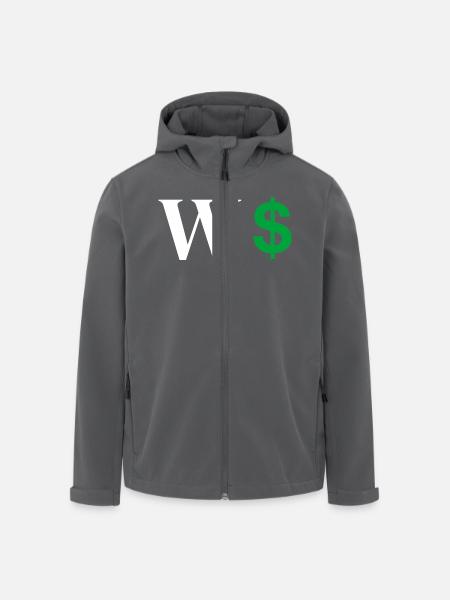 Buchstabe w Dollar - Recycelte Männer Softshell-Jacke von Stanley/Stella - Anthrazit