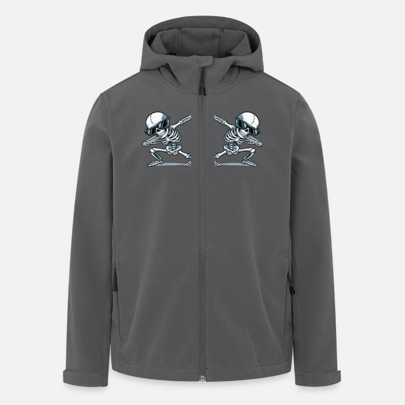 skull dabbing 2 - Recycelte Männer Softshell-Jacke von Stanley/Stella - Anthrazit