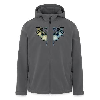 Fledermaus - Recycelte Männer Softshell-Jacke von Stanley/Stella - Anthrazit - Vorne - AI Model Male 185 light (185cm)