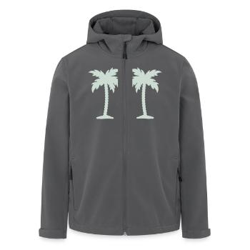 palmen - Recycelte Männer Softshell-Jacke von Stanley/Stella - Anthrazit - Vorne - AI Model Male 185 light (185cm)