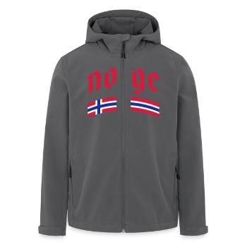 Norwegen Fahne Norge - Recycelte Männer Softshell-Jacke von Stanley/Stella - Anthrazit - Vorne - AI Model Male 185 light (185cm)