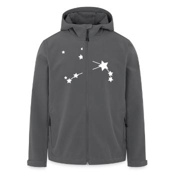 Sternzeichen: Widder Sternkonstellation - Recycelte Männer Softshell-Jacke von Stanley/Stella - Anthrazit - Vorne - AI Model Male 185 light (185cm)