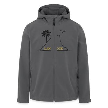 Lanzarote-Vulkan-Palme - Recycelte Männer Softshell-Jacke von Stanley/Stella - Anthrazit - Vorne - AI Model Male 185 light (185cm)