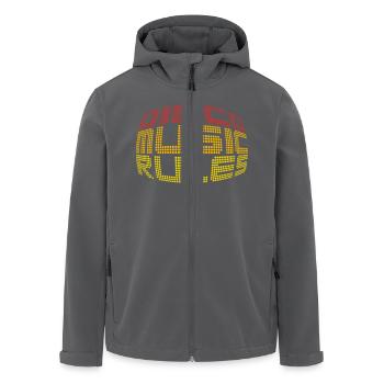 Disco Music Rules - Recycelte Männer Softshell-Jacke von Stanley/Stella - Anthrazit - Vorne - AI Model Male 185 light (185cm)