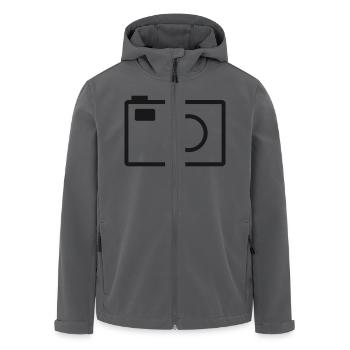 kamera - Recycelte Männer Softshell-Jacke von Stanley/Stella - Anthrazit - Vorne - AI Model Male 185 light (185cm)