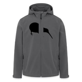 Kiwi - Recycelte Männer Softshell-Jacke von Stanley/Stella - Anthrazit - Vorne - AI Model Male 185 light (185cm)