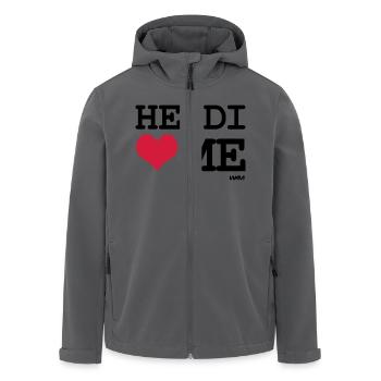 heidi loves me - Recycelte Männer Softshell-Jacke von Stanley/Stella - Anthrazit - Vorne - AI Model Male 185 light (185cm)