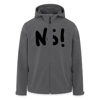 Nö! - Recycelte Männer Softshell-Jacke von Stanley/Stella - Anthrazit - Vorne - AI Model Male 185 light (185cm)