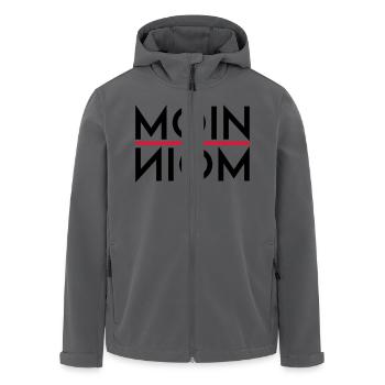 Moin Moin - Recycelte Männer Softshell-Jacke von Stanley/Stella - Anthrazit - Vorne - AI Model Male 185 light (185cm)