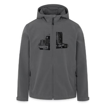 truck - Recycelte Männer Softshell-Jacke von Stanley/Stella - Anthrazit - Vorne - AI Model Male 185 light (185cm)