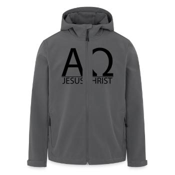 Alpha und Omega - Recycelte Männer Softshell-Jacke von Stanley/Stella - Anthrazit - Vorne - AI Model Male 185 light (185cm)