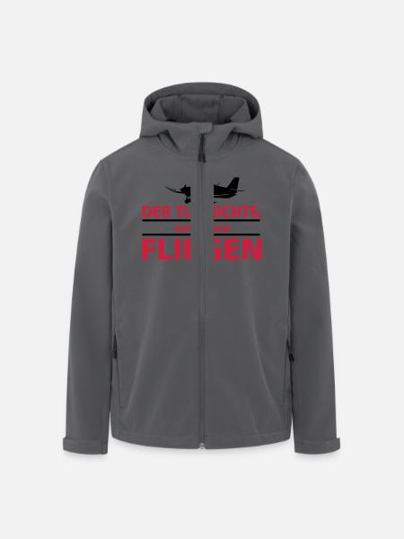 nurfliegen_robin - Recycelte Männer Softshell-Jacke von Stanley/Stella - Anthrazit