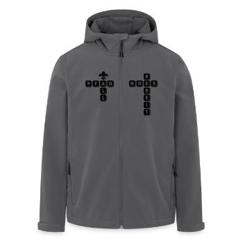 Pfadfinder - Allzeit Bereit - Recycelte Männer Softshell-Jacke von Stanley/Stella - Anthrazit - Vorne - AI Model Male 185 light (185cm)