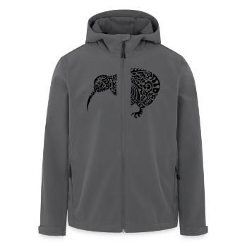 Kiwi Maori - Recycelte Männer Softshell-Jacke von Stanley/Stella - Anthrazit - Vorne - AI Model Male 185 light (185cm)
