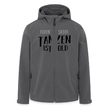 Tanzen ist GOLD - Recycelte Männer Softshell-Jacke von Stanley/Stella - Anthrazit - Vorne - AI Model Male 185 light (185cm)