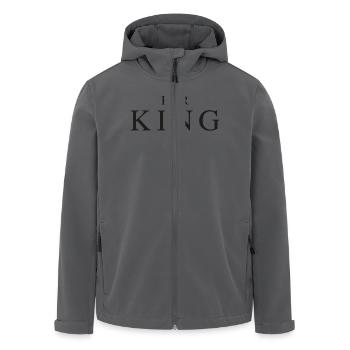 HER KING BLACK - Recycelte Männer Softshell-Jacke von Stanley/Stella - Anthrazit - Vorne - AI Model Male 185 light (185cm)
