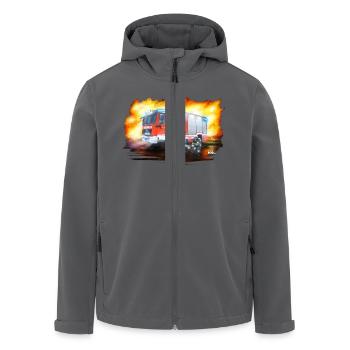 TLFA ohne Schrift - Recycelte Männer Softshell-Jacke von Stanley/Stella - Anthrazit - Vorne - AI Model Male 185 light (185cm)