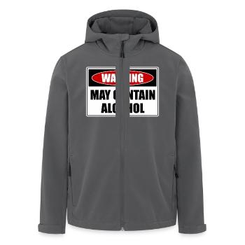 May Contain Alcohol - Recycelte Männer Softshell-Jacke von Stanley/Stella - Anthrazit - Vorne - AI Model Male 185 light (185cm)