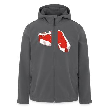 Steak - Recycelte Männer Softshell-Jacke von Stanley/Stella - Anthrazit - Vorne - AI Model Male 185 light (185cm)