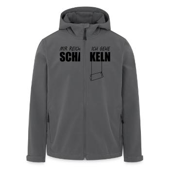 mir reicht es schaukel - Recycelte Männer Softshell-Jacke von Stanley/Stella - Anthrazit - Vorne - AI Model Male 185 light (185cm)