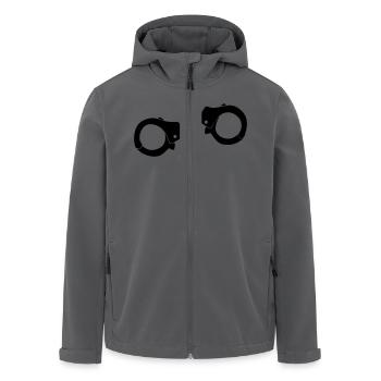 Handschellen - Recycelte Männer Softshell-Jacke von Stanley/Stella - Anthrazit - Vorne - AI Model Male 185 light (185cm)