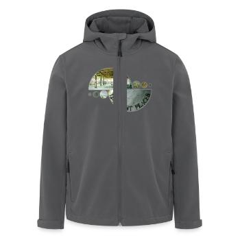 The Lost Places Cair 2 - Recycelte Männer Softshell-Jacke von Stanley/Stella - Anthrazit - Vorne - AI Model Male 185 light (185cm)