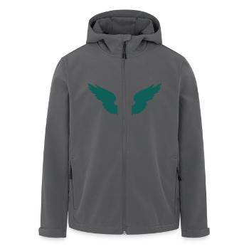 guitar_wings_b_092011_1c - Recycelte Männer Softshell-Jacke von Stanley/Stella - Anthrazit - Vorne - AI Model Male 185 light (185cm)