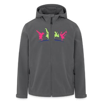 Break Dance Hip-Hop-danseur18 - Recycelte Männer Softshell-Jacke von Stanley/Stella - Anthrazit - Vorne - AI Model Male 185 light (185cm)