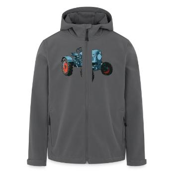 Trecker, Traktor, Schlepper - Recycelte Männer Softshell-Jacke von Stanley/Stella - Anthrazit - Vorne - AI Model Male 185 light (185cm)