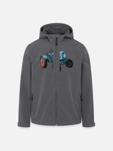 Trecker, Traktor, Schlepper - Recycelte Männer Softshell-Jacke von Stanley/Stella - Anthrazit